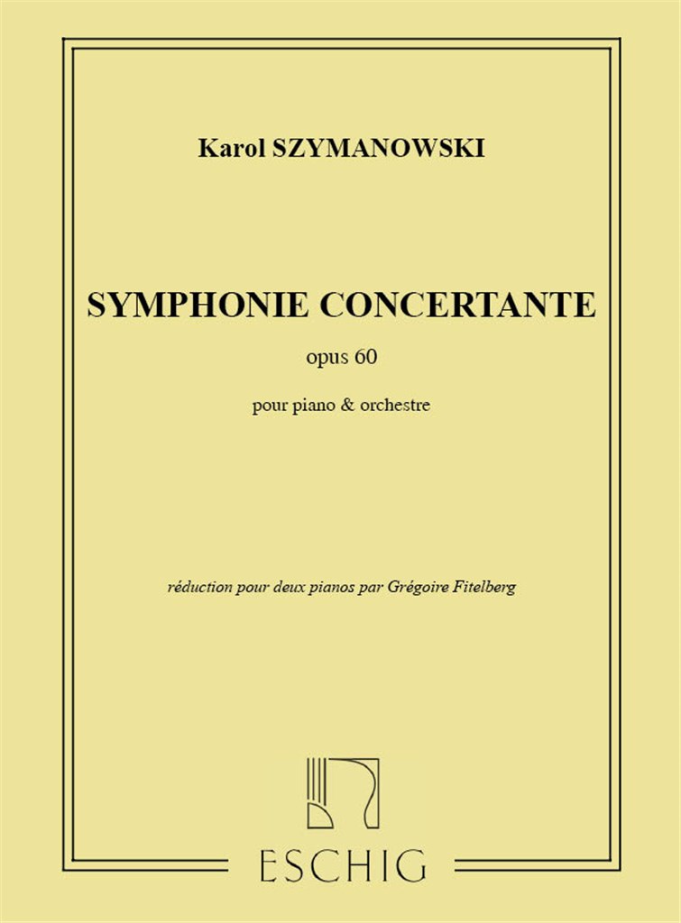 Symphonie Concertante (Pour Piano Et Orchestre)